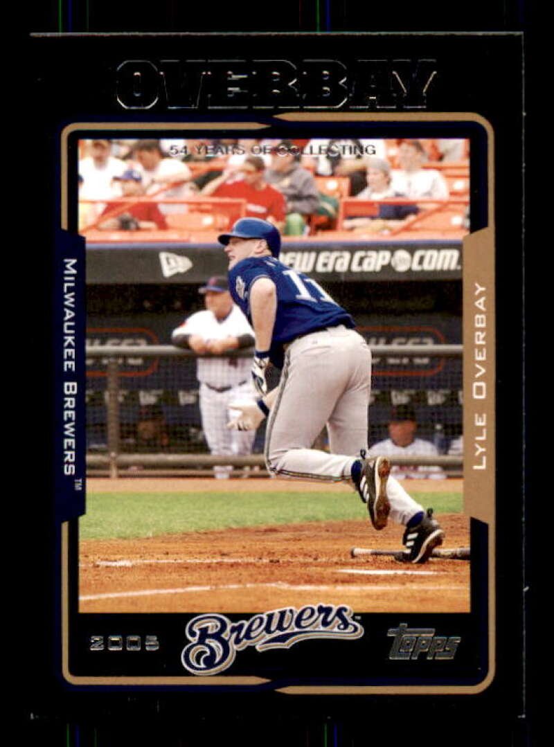 Lyle Overbay Card 2005 Topps Black #4 Image 1