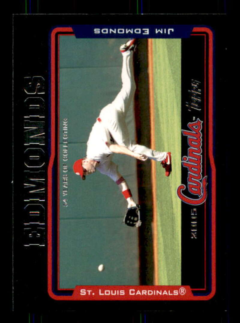 Jim Edmonds Card 2005 Topps Black #17 Image 1