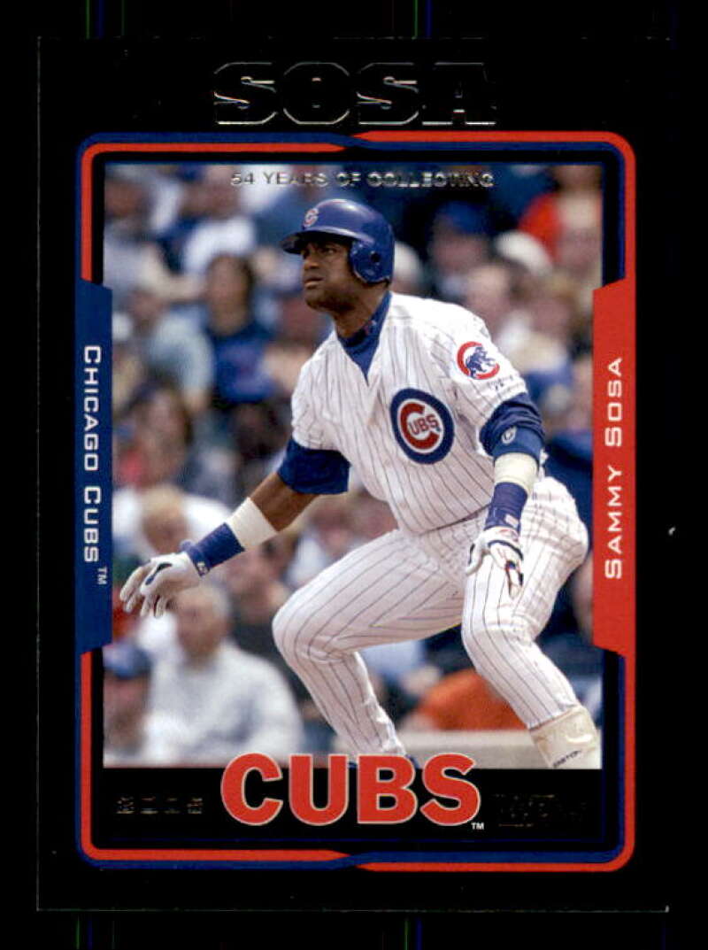 Sammy Sosa Card 2005 Topps Black #10 Image 1