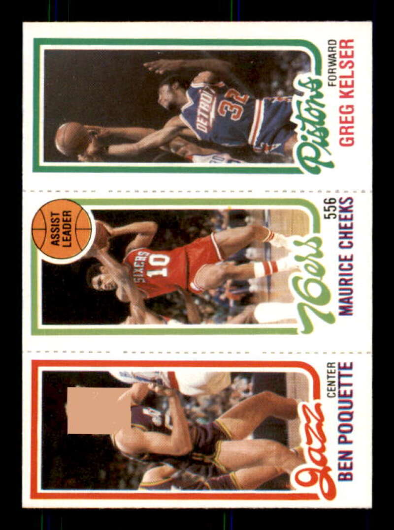 241 Ben Poquette 176 Maurice Cheeks TL Greg Kelser Card 1980-81 Topps #171 /87 Image 1