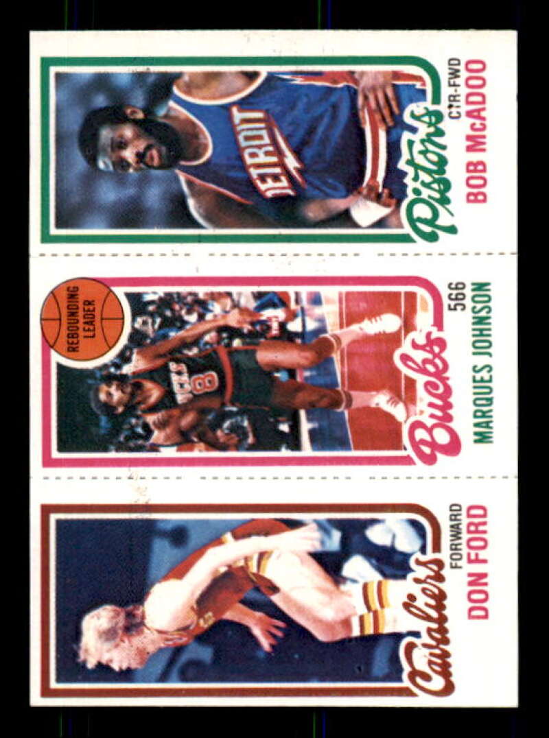 1980-81 Topps #89 Bob McAdoo #144 Marques Johnson #55 Don Ford (KCR)