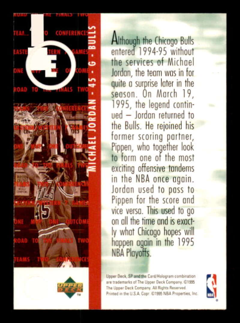 Michael Jordan RF Card 1994-95 SP Championship #4 Image 2