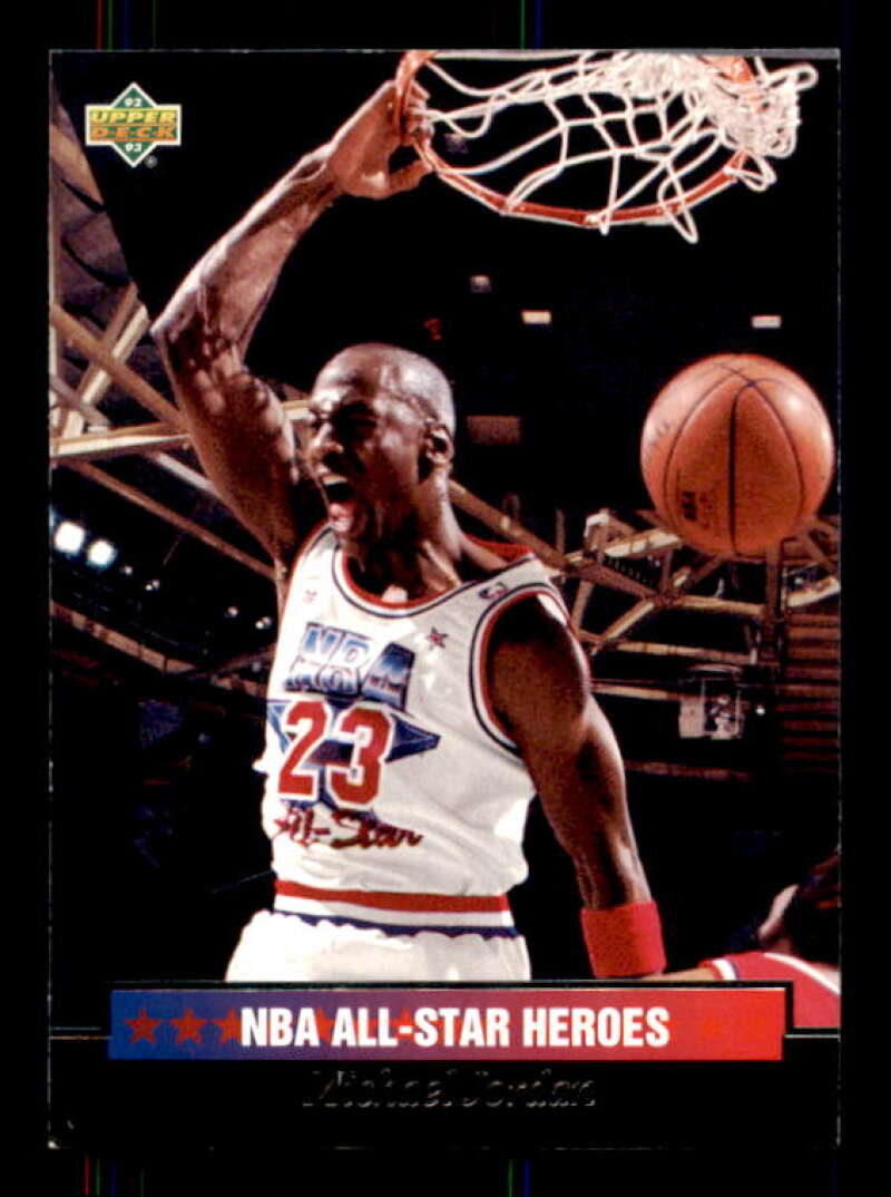 Michael Jordan Card 1992-93 Upper Deck NBA All Star Heroes #15 Image 1