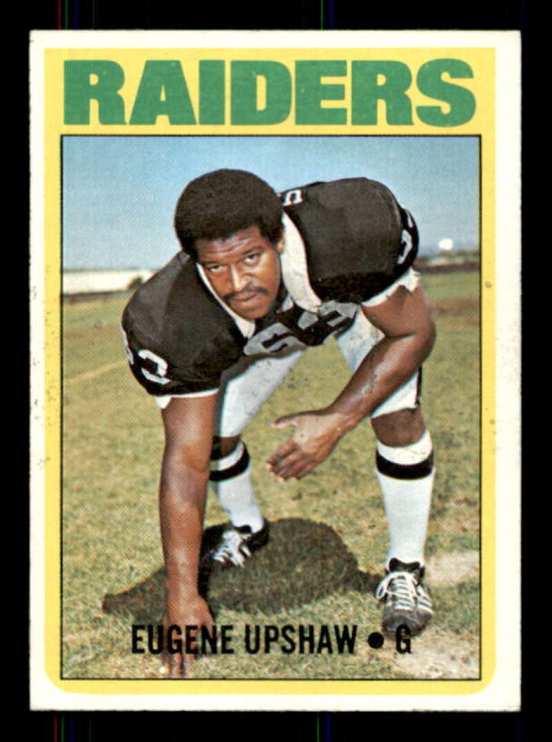 Gene Upshaw Rookie Card 1972 Topps #186 Image 1