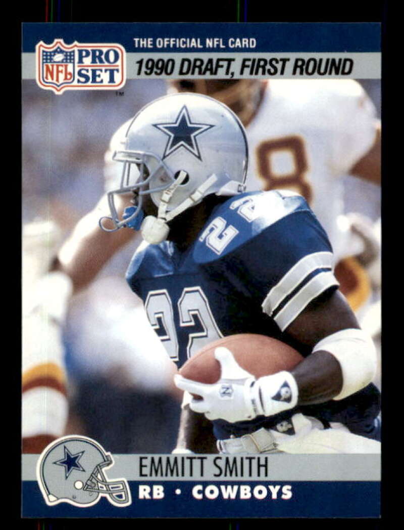 Emmitt Smith Rookie Card 1990 Pro Set #685 Image 1