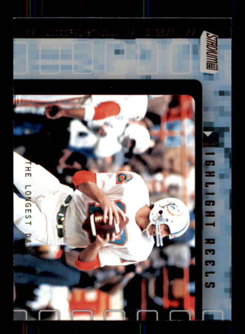 Bob Griese Card 2001 Stadium Club Highlight Reels #HRBG Image 1