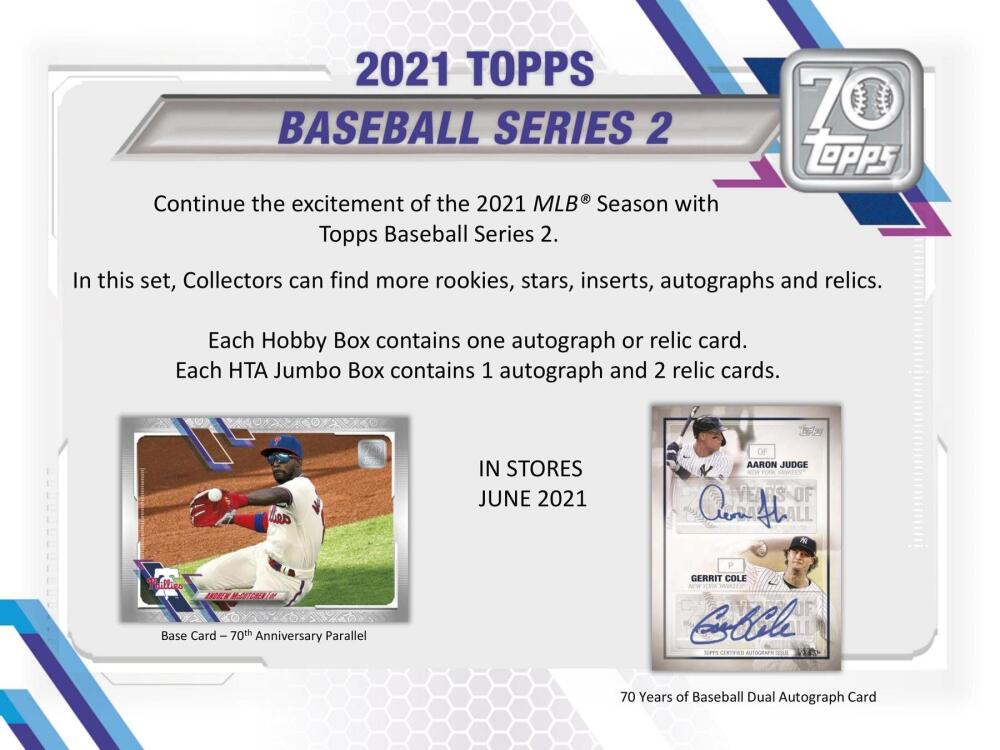 2021 Topps Series 2 Baseball Jumbo Box Image 5
