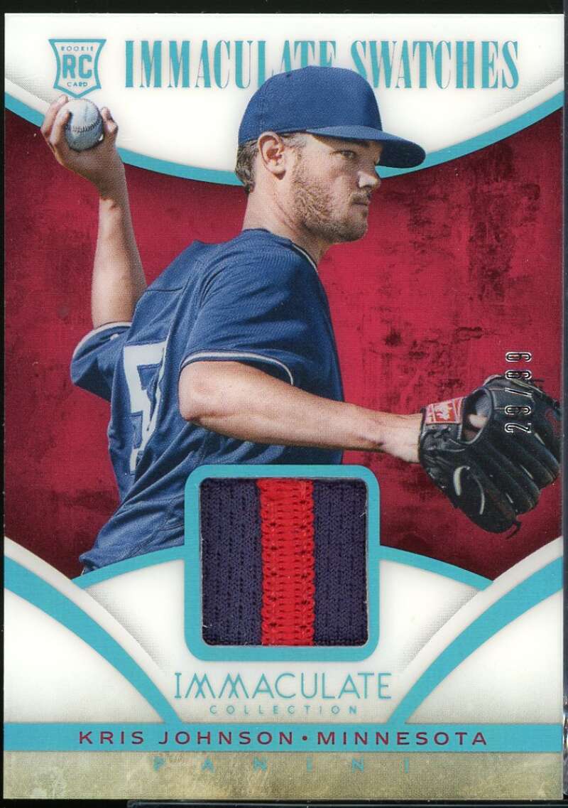 Kris Johnson Card 2014 Immaculate Collection Immaculate Swatches Prime #72 /99 Image 1