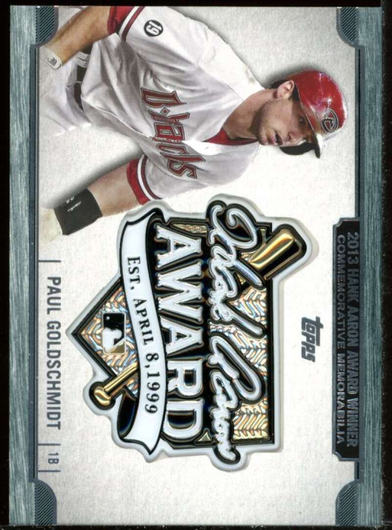 Paul Goldschmidt Card 2017 Topps Update Hank Aaron Award Relics #HAPG Image 1