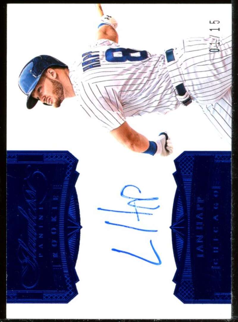 Ian Happ Card 2017 Panini Flawless Rookie Signatures Sapphire #22 /15 Image 1