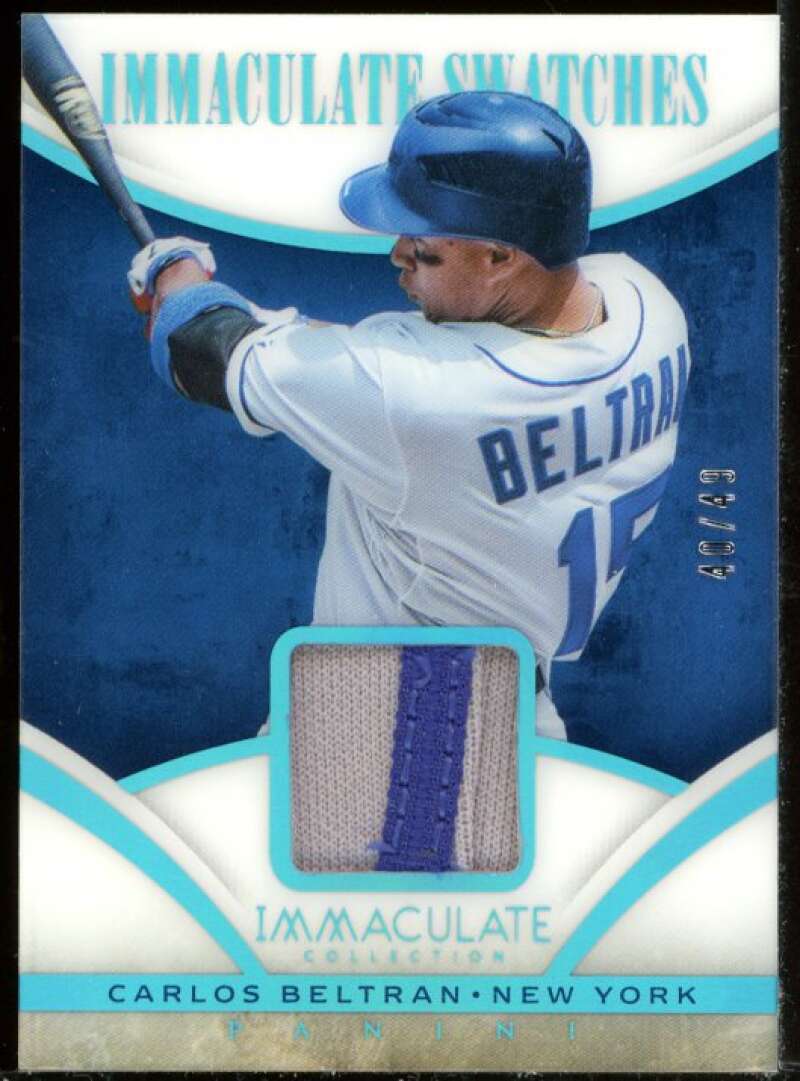 Carlos Beltran Card 2014 Immaculate Collection Immaculate Swatches Prime #40 /49 Image 1