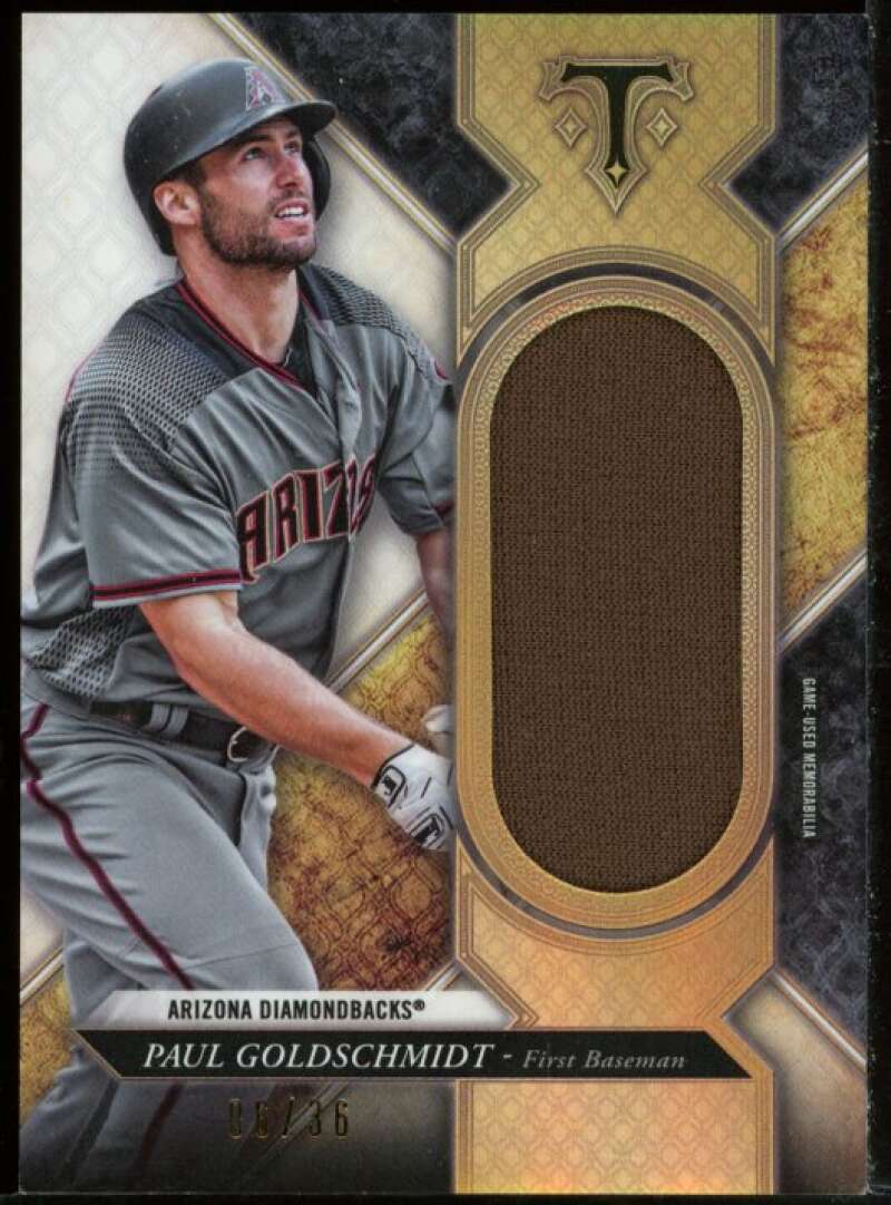 Paul Goldschmidt Card 2017 Topps Triple Threads Unity Jumbo Relics #SJRPG Image 1