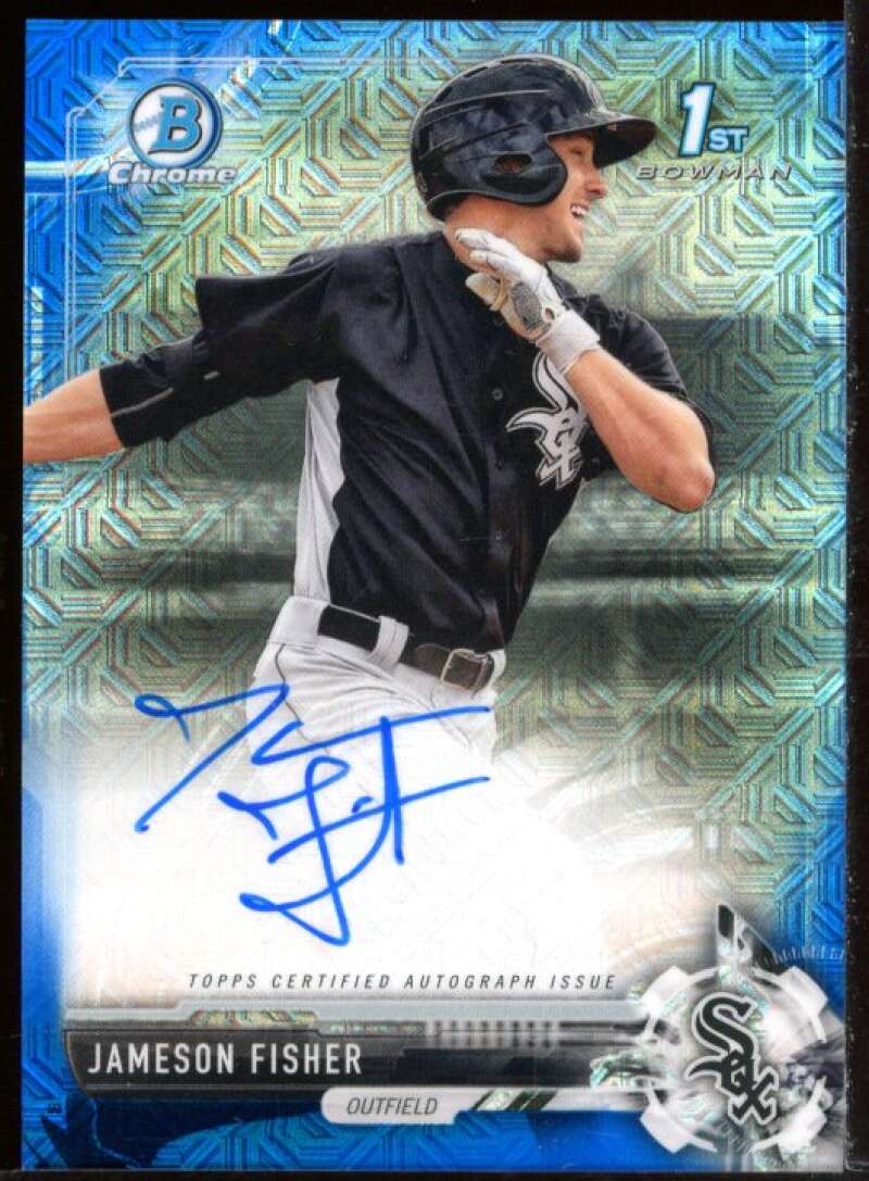 Jameson Fisher 2017 Bowman Chrome Prospect Auto Blue Mega Refractors #CPAJF Image 1