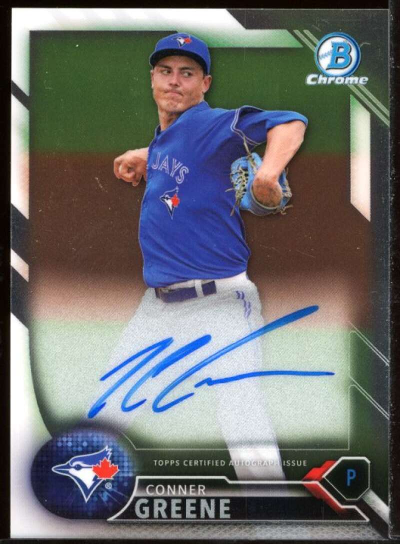 Conner Greene Card 2016 Bowman Chrome Prospect Autographs #BCAPCG Image 1