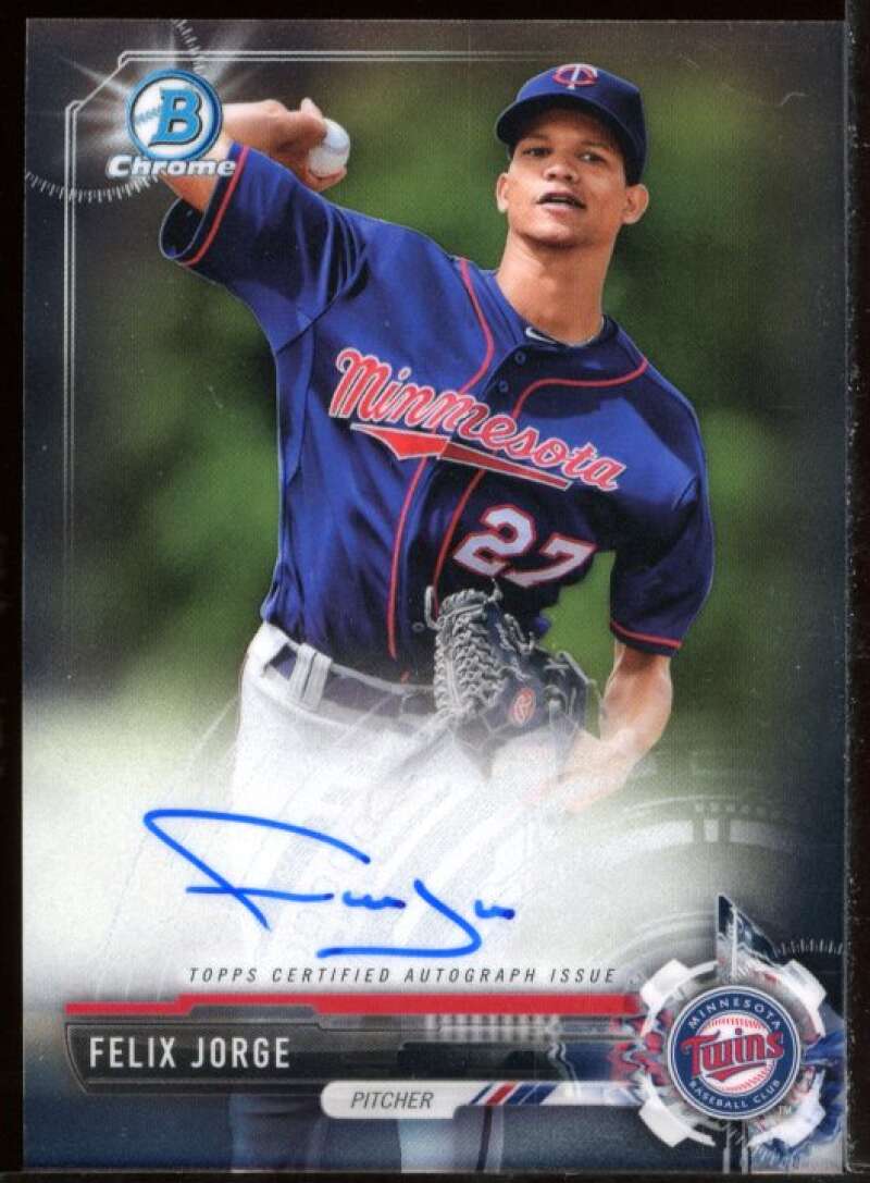 Felix Jorge Card 2017 Bowman Chrome Prospect Autographs #CPAFJ Image 1