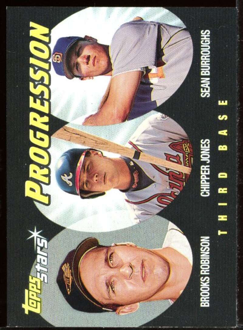 B.Rob/C.Jones/Burroughs Card 2000 Topps Stars Progression #P5 Image 1