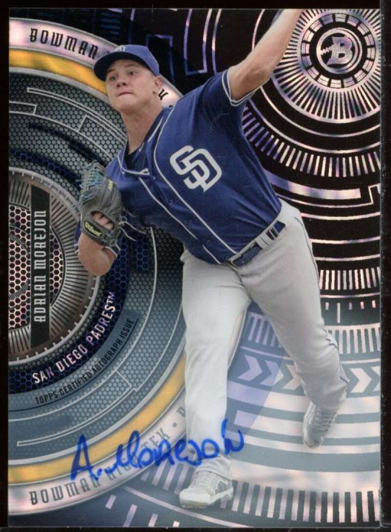 Adrian Morejon Card 2017 Bowman High Tek Autographs #BHTAM Image 1