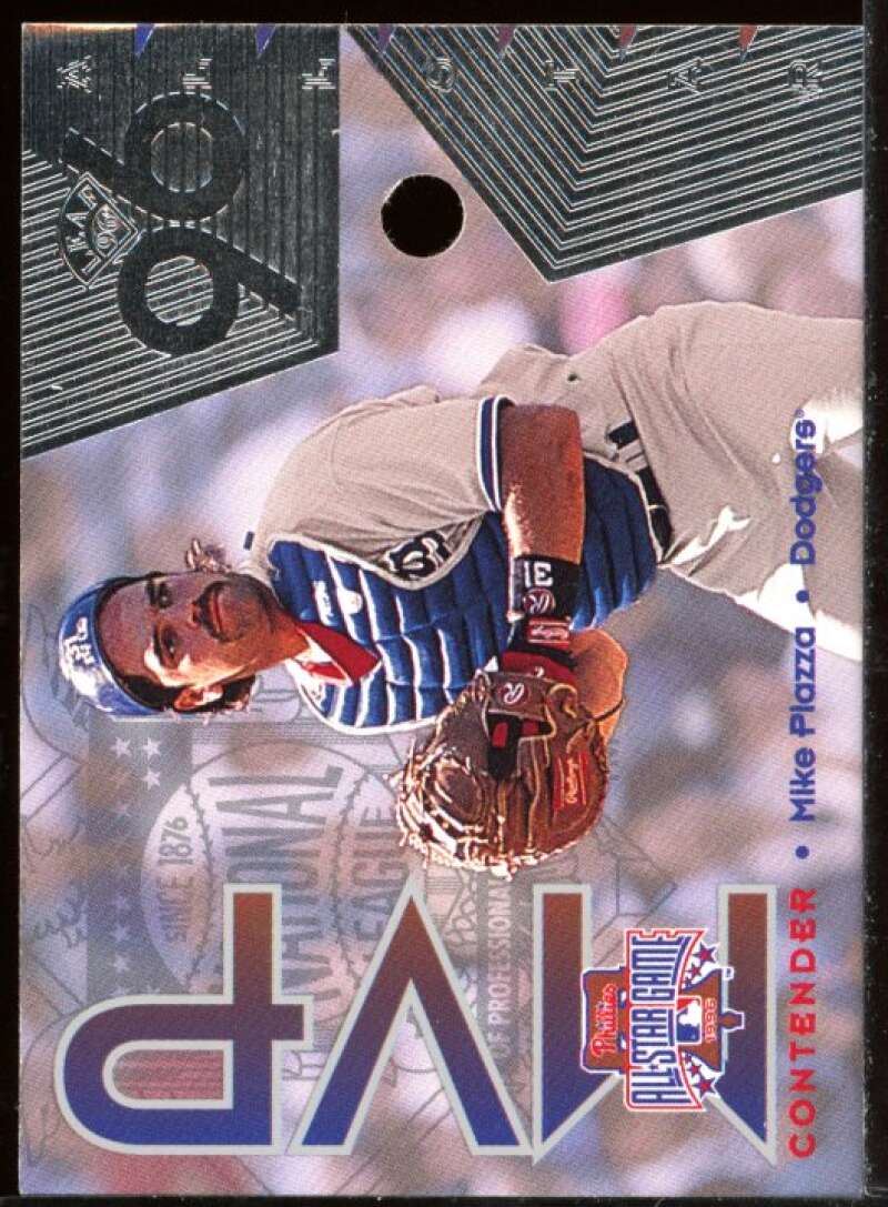 Mike Piazza W Card 1996 Leaf All-Star Game MVP Contenders #2 Image 1