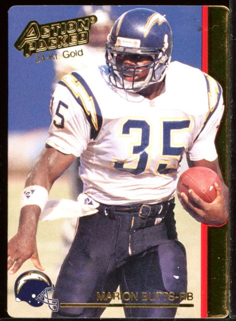 Marion Butts Card 1992 Action Packed 24K Gold #35G Image 1