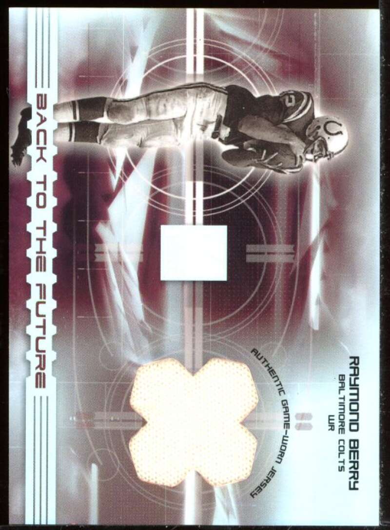 Raymond Berry Card 2003 Donruss Elite Back to the Future Threads #BF4 Image 1