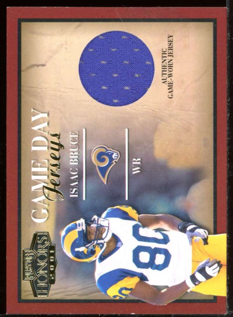 Isaac Bruce Card 2001 Playoff Honors Game Day Jerseys #GD6 Image 1