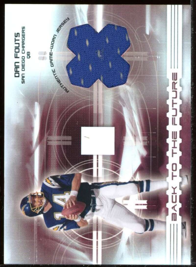 Dan Fouts Card 2003 Donruss Elite Back to the Future Threads #BF2 Image 1
