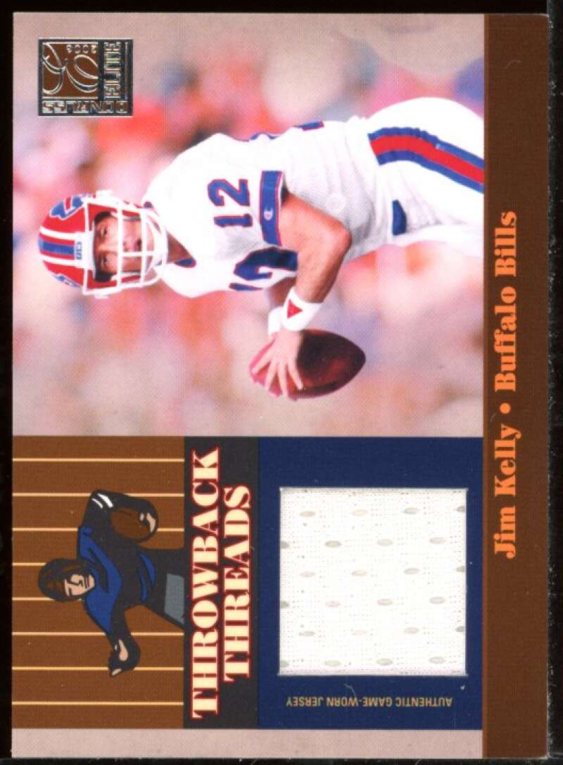 Jim Kelly J.P. Losman Card 2006 Donruss Elite Throwback Threads #40 /2 –