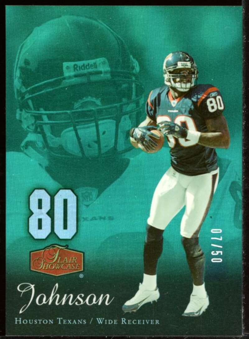 Andre Johnson Card 2006 Flair Showcase Emerald #40 Image 1