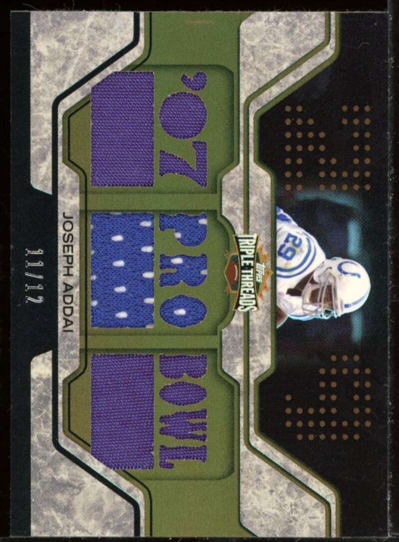 Joseph Addai Card 2008 Topps Triple Threads Relic Sepia #TTR110 Image 1