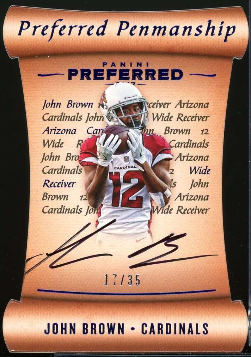 John Brown PEN AU Card 2017 Panini Preferred Blue #113 /35 Image 1