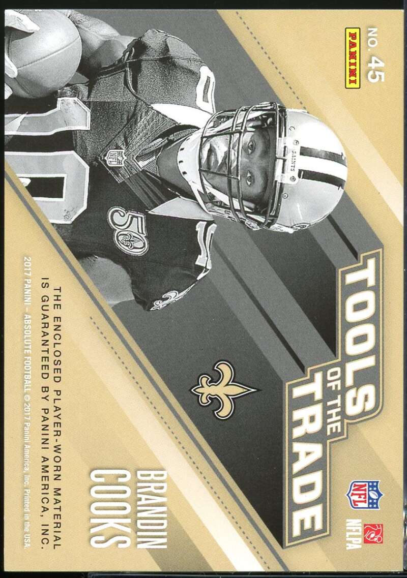 Brandin Cooks Card 2017 Absolute Tools of the Trade Dual Materials #45 /99 Image 2