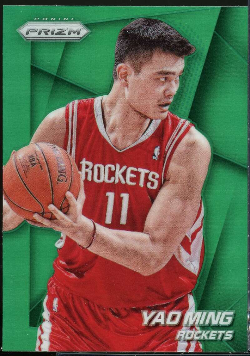 Yao Ming Card 2014-15 Panini Prizm Prizms Green #240 Image 1