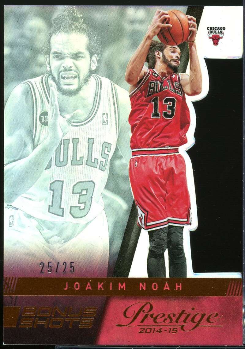 Joakim Noah Card 2014-15 Prestige Bonus Shots Orange Die Cuts #112 Image 1