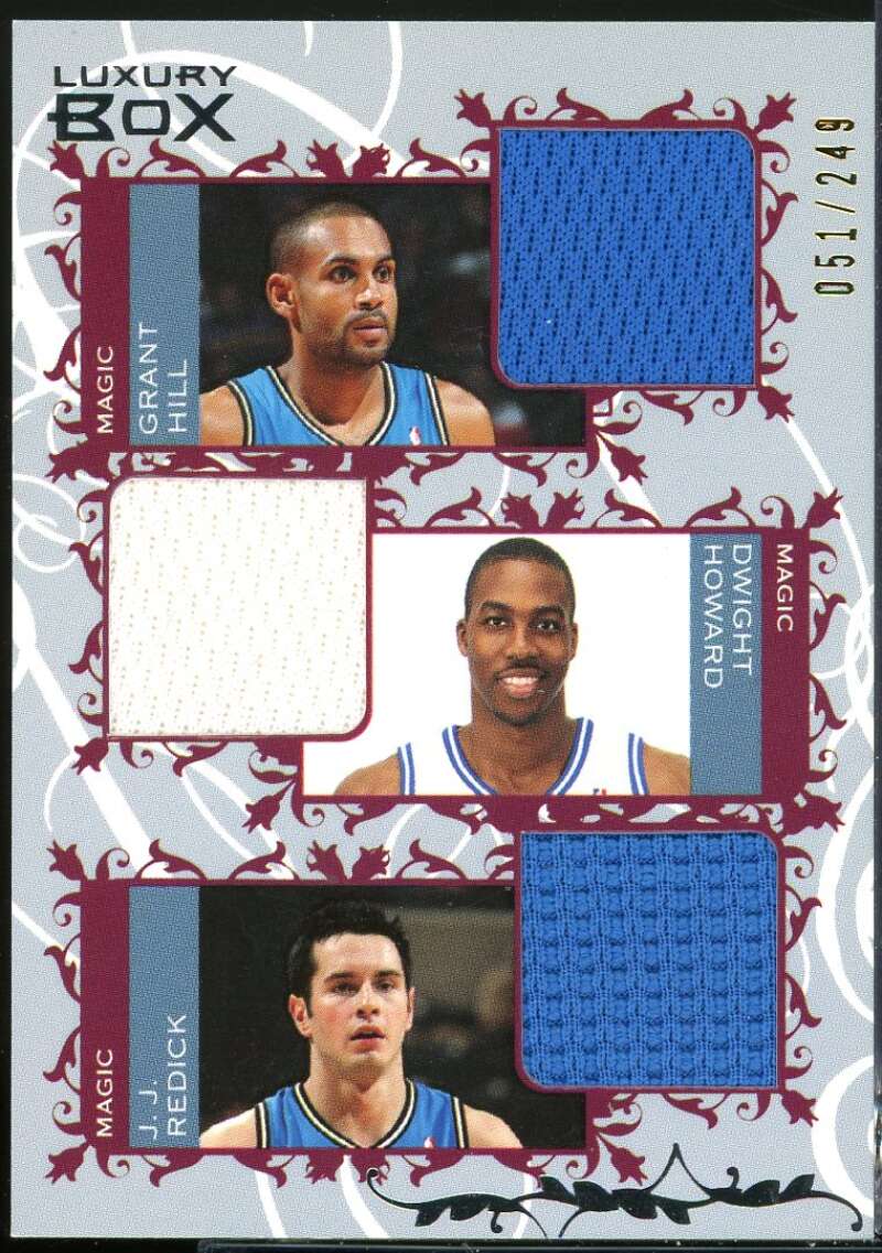 Grant Hill/Howard/Redick 2006-07 Topps Luxury Box Courtside Relics Triple #HHR Image 1