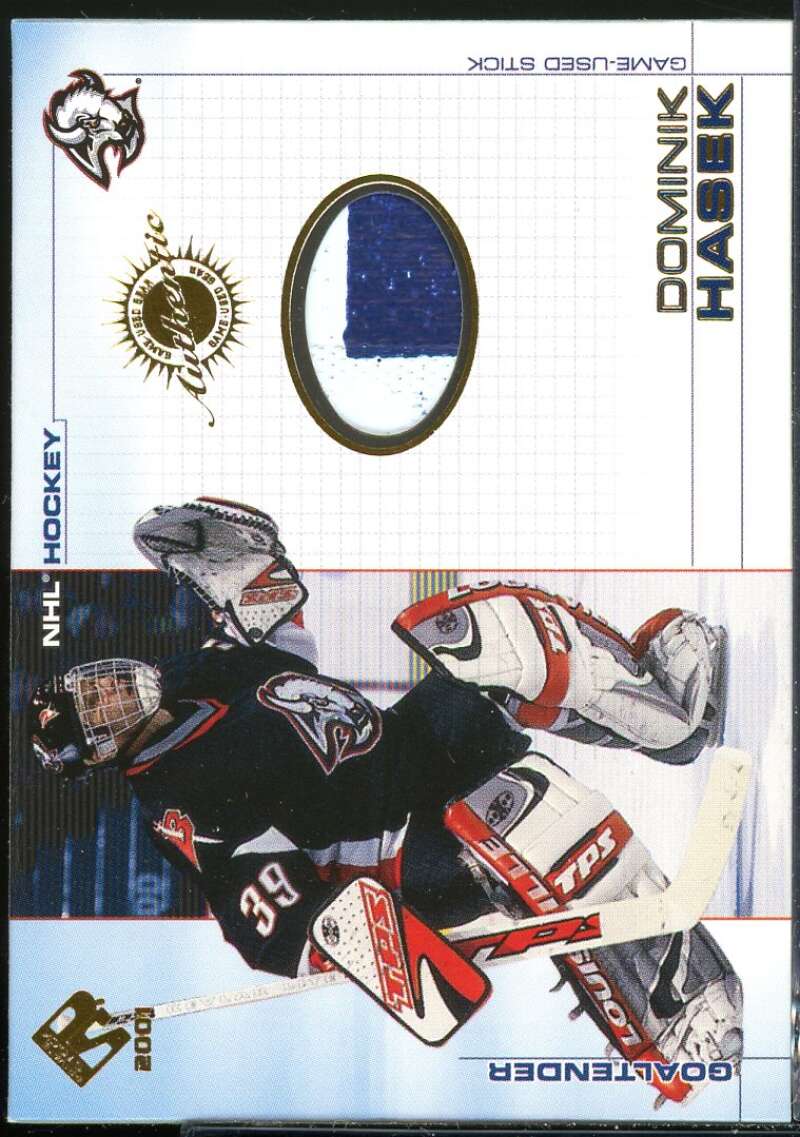 Dominik Hasek S Card 2000-01 Private Stock Game Gear #9 Image 1