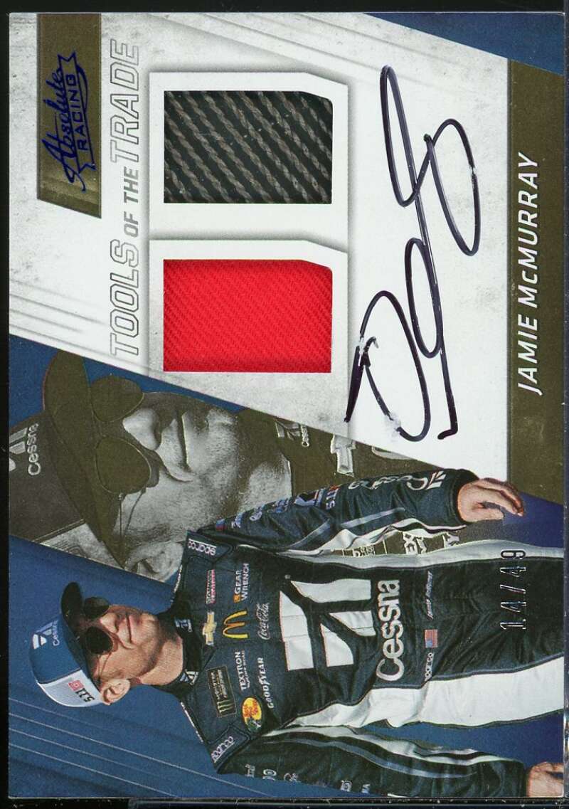 Jamie McMurray 2017 Absolute Tools of the Trade Duals Sig Spectrum Blue #16 /49 Image 1