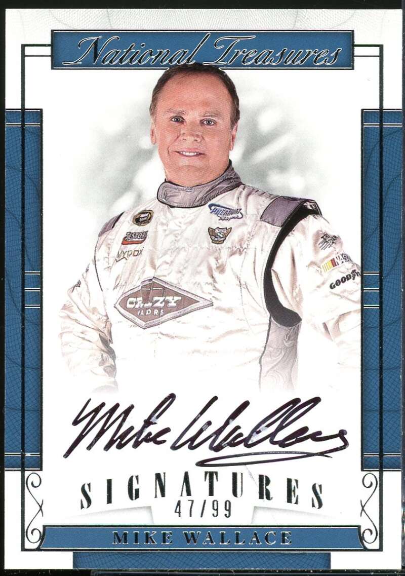 Mike Wallace Card 2017 Panini National Treasures Signatures #11 /99 Image 1