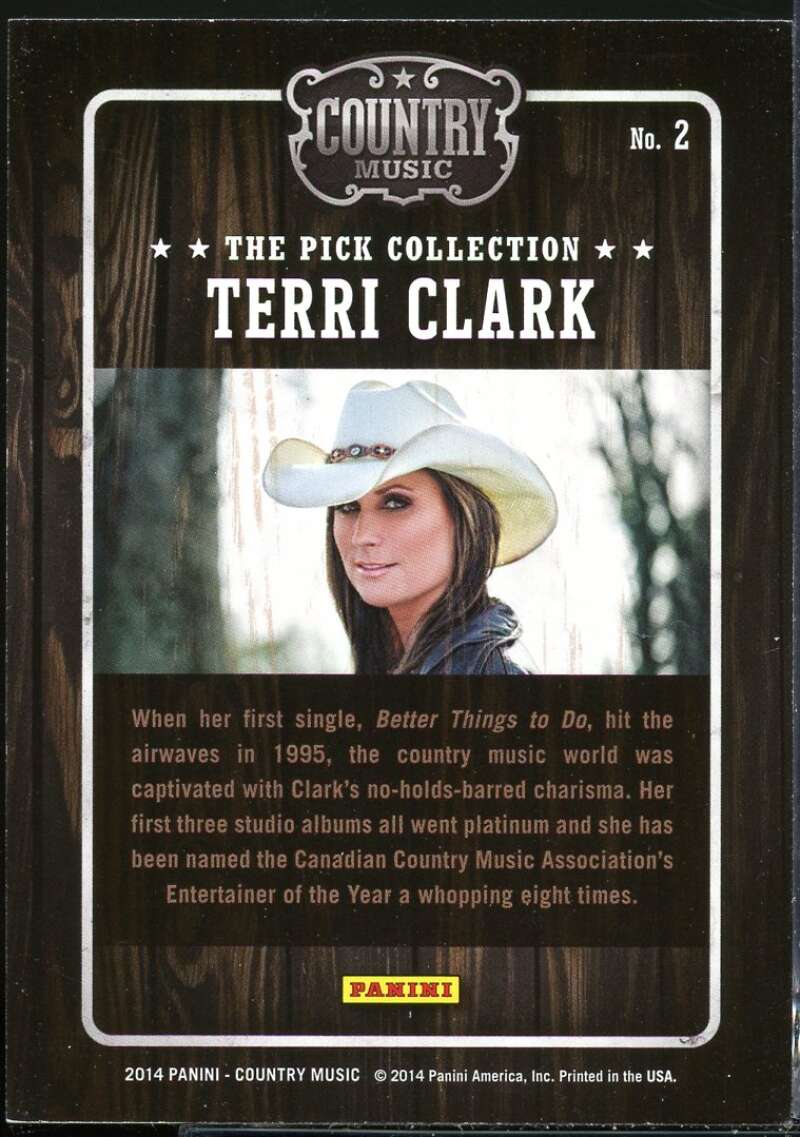 Terri Clark Card 2015 Country Music Pick Collection #2 Image 2