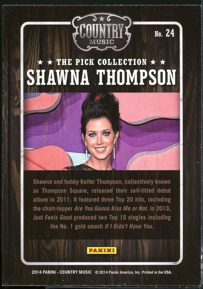 Shawna Thompson Card 2015 Country Music Pick Collection #24 Image 2