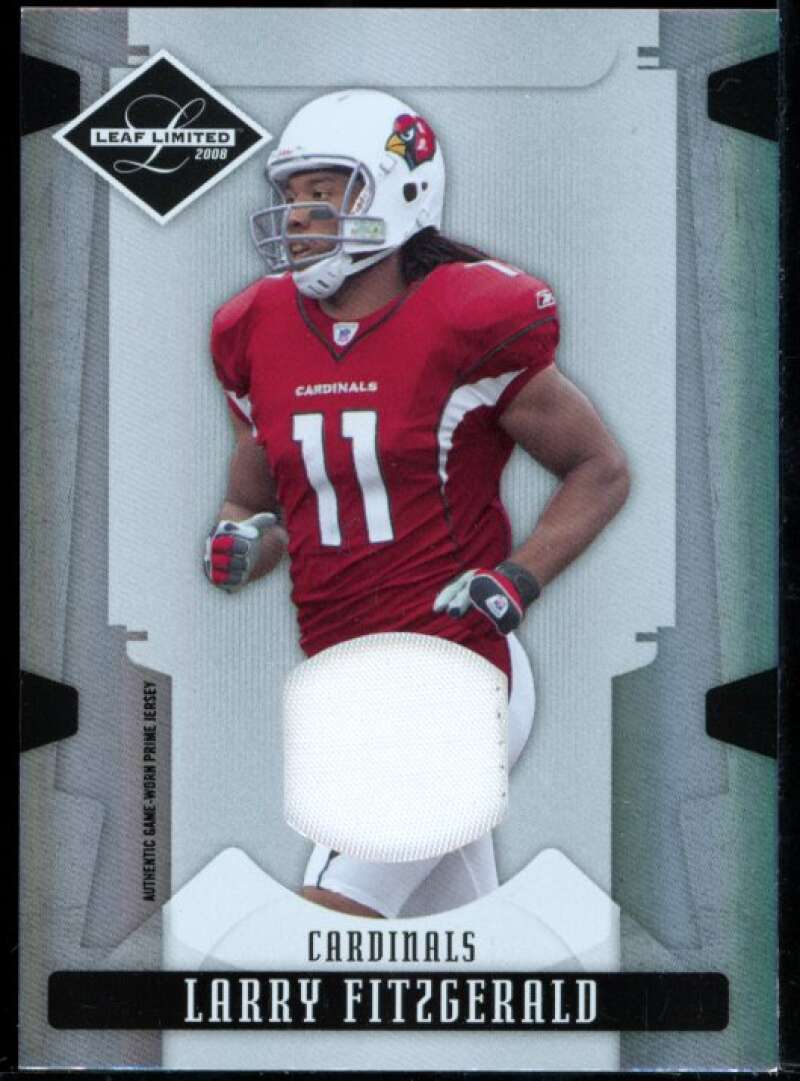 Larry Fitzgerald Card 2008 Leaf Limited Threads Jersey #3 Image 1