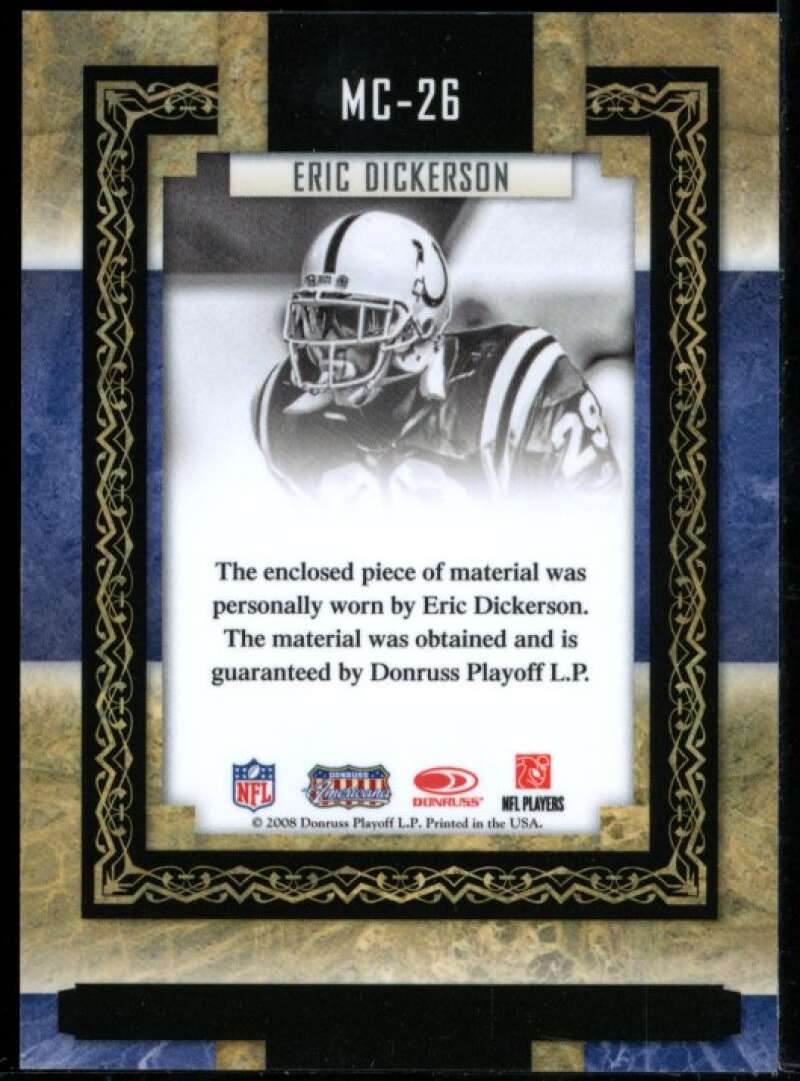 Eric Dickerson 2008 Sports Legends Museum Curator Collection Jersey Prime #26 Image 2