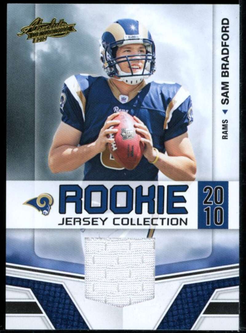 Sam Bradford Card 2010 Absolute Memorabilia Rookie Jersey Collection #32 Image 1