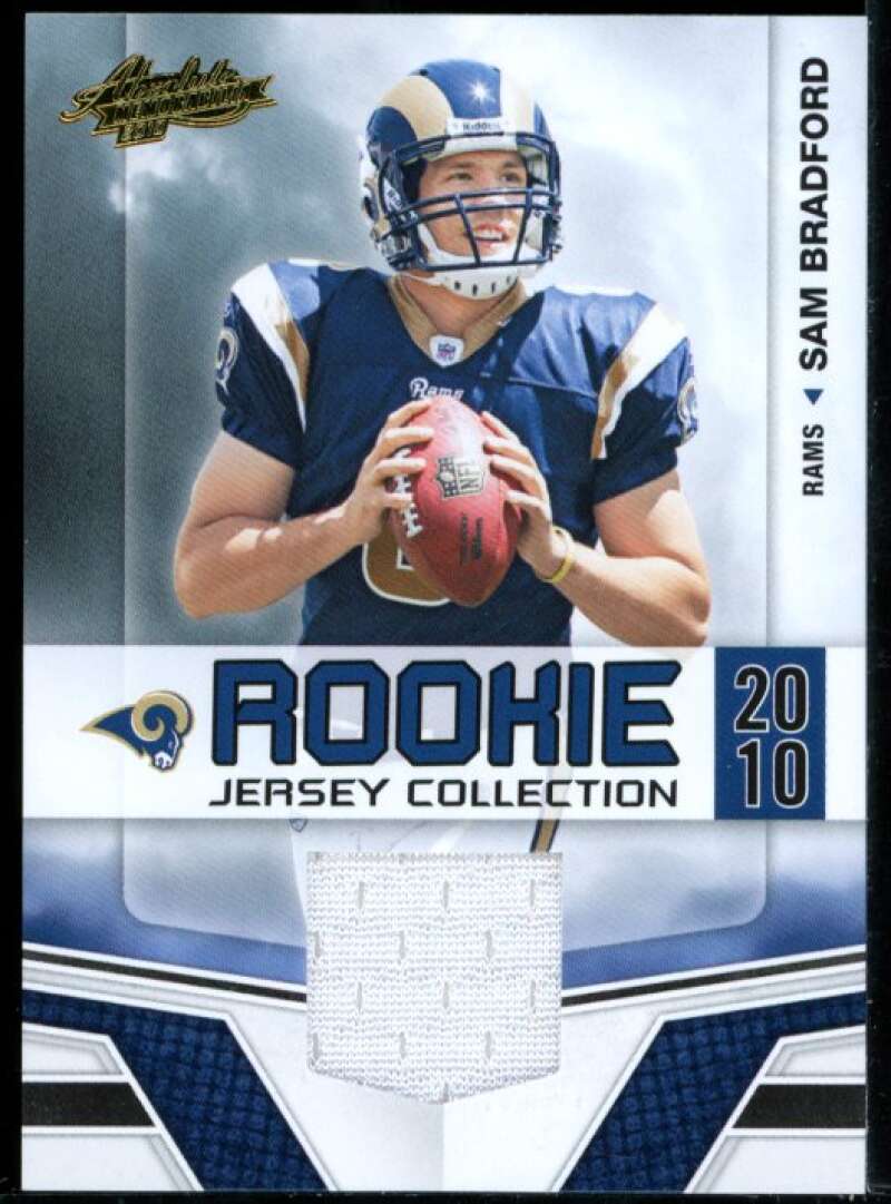 Sam Bradford Card 2010 Absolute Memorabilia Rookie Jersey Collection #32 Image 1