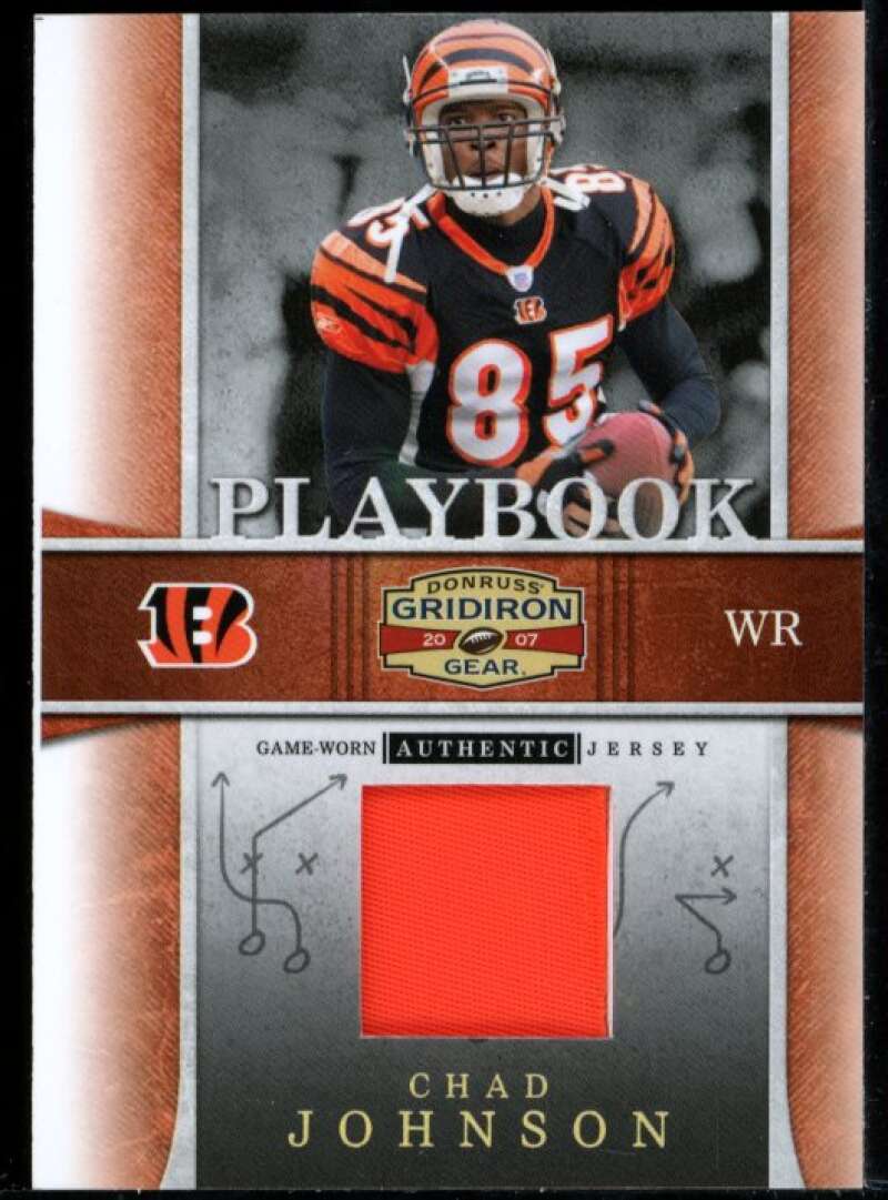 Chad Johnson Card 2006 Donruss Gridiron Gear Playbook Jersey Patches #2 Image 1