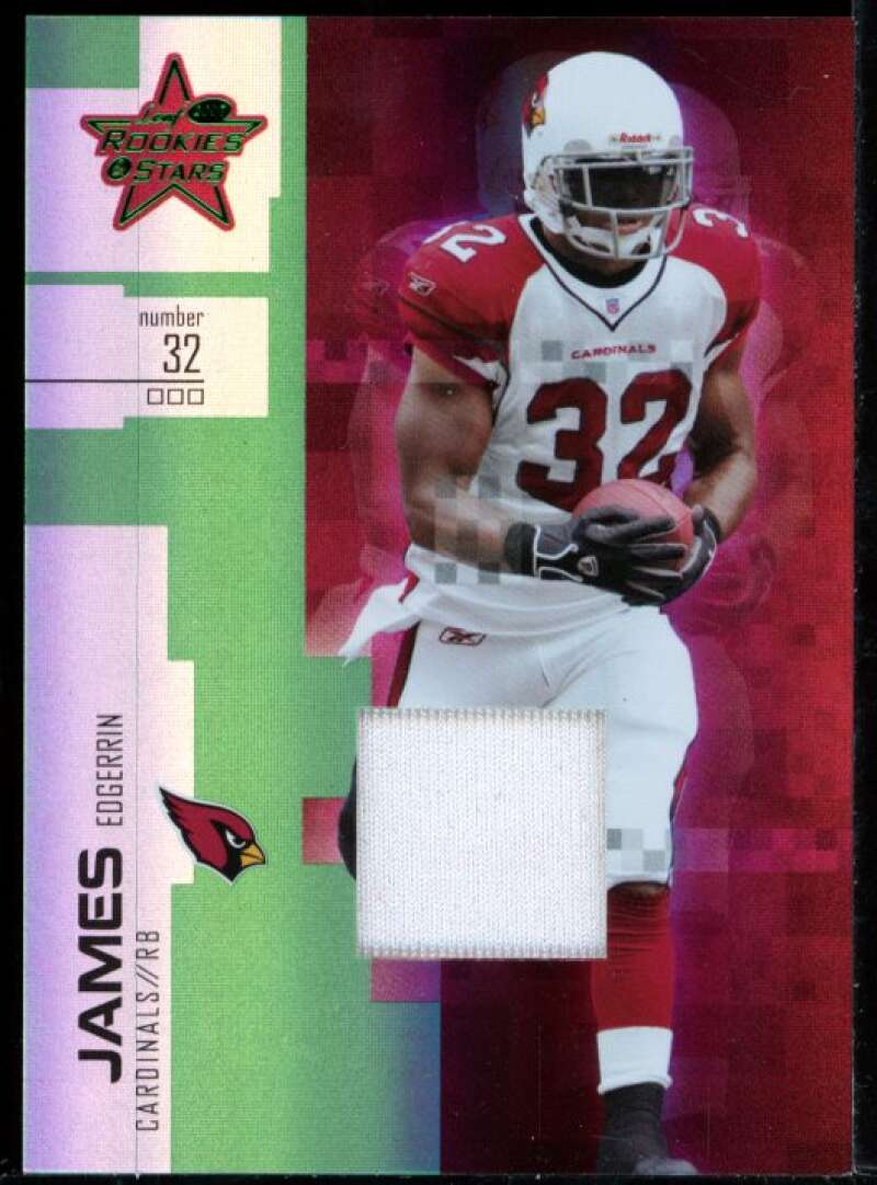 Edgerrin James Card 2007 Leaf Rookies and Stars Longevity Emerald Jersey #40 Image 1