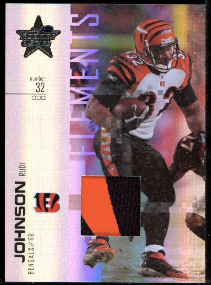 Rudi Johnson Card 2007 Leaf Rookies and Stars Elements Prime #110 Image 1