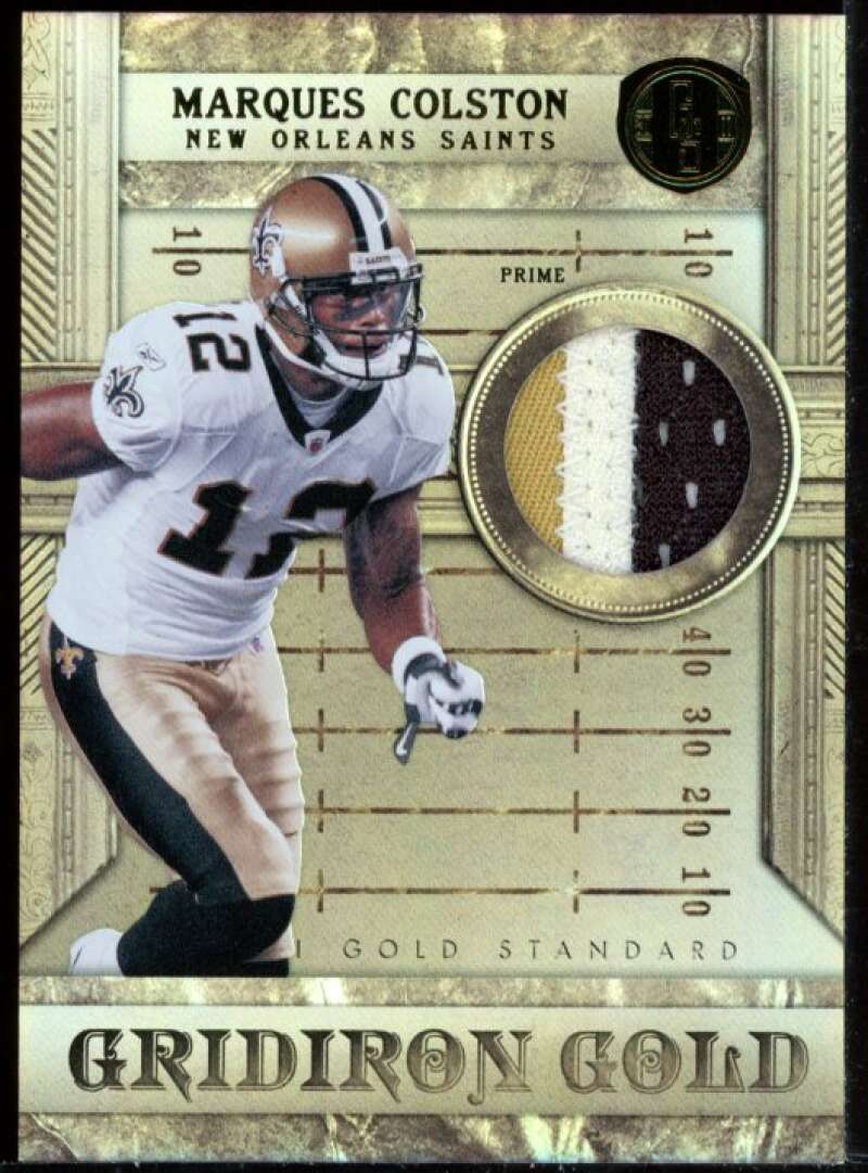 Marques Colston Card 2011 Gold Standard Gridiron Gold Jersey Prime #7 Image 1