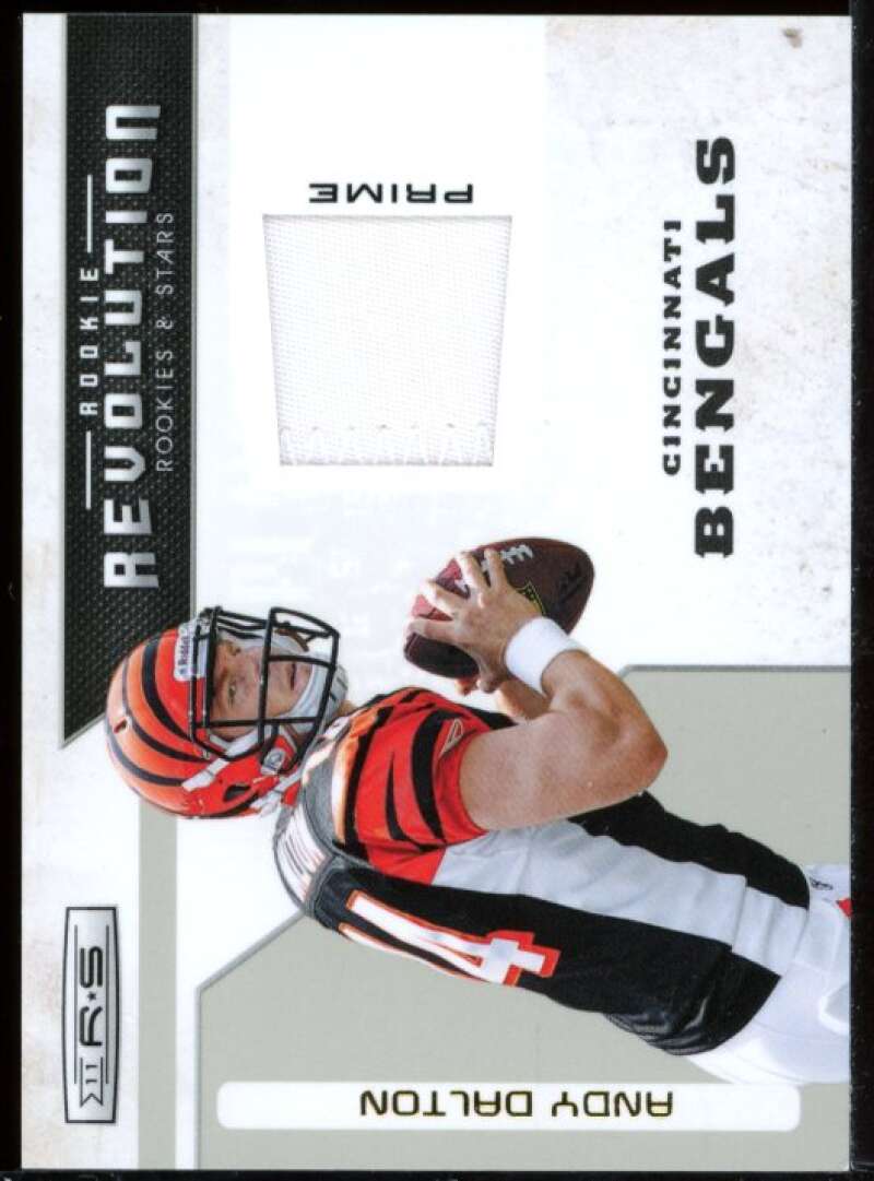 Andy Dalton 2011 Rookies n Stars Rookie Revolution Material Prime Jersey #29 Image 1