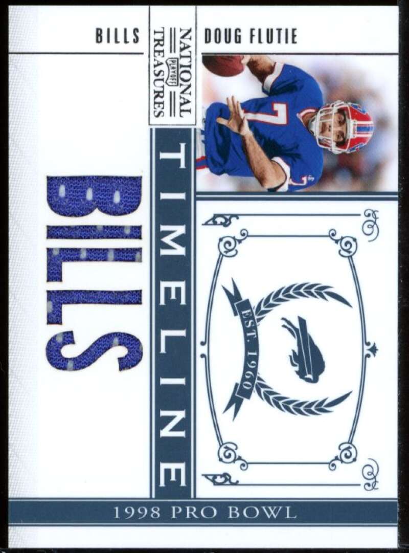 Doug Flutie 2012 Panini National Treasures Timeline Materials Team Jersey #6 Image 1