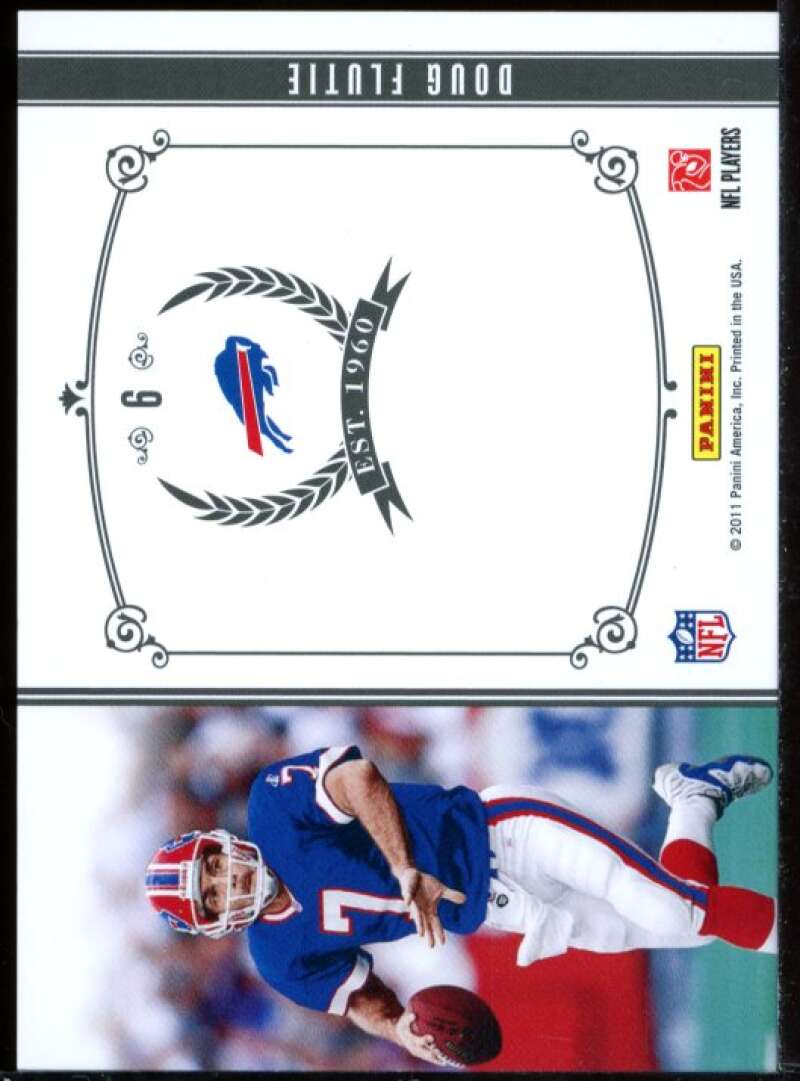 Doug Flutie 2012 Panini National Treasures Timeline Materials Team Jersey #6 Image 2